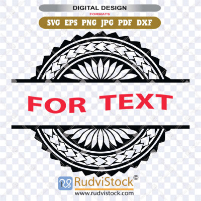 Hawaiian Tribal Svg Polynesian Tattoo Circle Pattern For Digital Download Projects