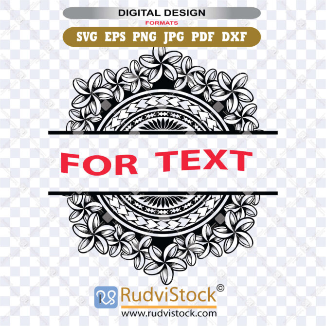 Polynesian Frame Circle: High Quality Digital Files | Rudvistock