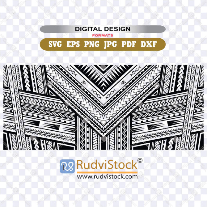 Polynesian Pattern Tattoo: High Quality Digital Files | Rudvistock