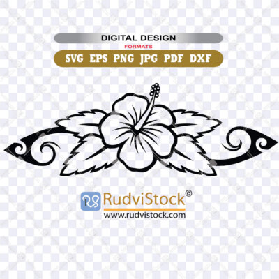 Buy this floral SVG template for branded packaging printing