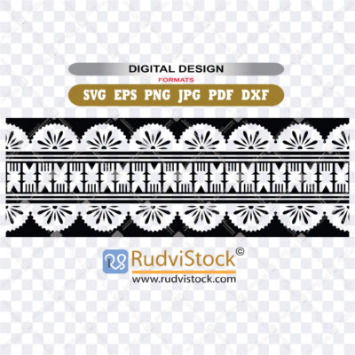 Fijian tattoo tribal band design