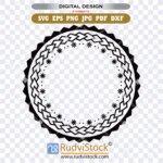 Tribal print | Samoan Circle Tatau Malu | EPS, PDF, SVG, DXF, PNG, JPG | Files for Instant Download