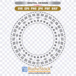 Samoan Tattoo Female | Samoan Traditional Malu Circle Design| SVG, PNG File | Instant Digital Download