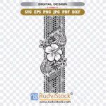 Purchase this exotic flower Polynesian SVG for window cling decals