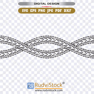 Vector Graphics Of Maori Polynesian Tattoo Bracelet Tribal Sleeve With Island Soul