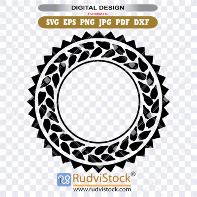 Maori Style Round Tattoo Pattern For Instant Download Svg Png For Shirt Desigsn