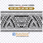 Tribal Band Polynesian Bracelet Pack Vector Maori Inspired Temporary Tattoo Designs