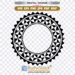 Polynesian Circle Stencil Samoan Svg Tribal Design For Printable Decor And Shirts