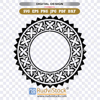 Polynesian Pattern Vector Download Circle Tattoo Design For Cricut And Silhouette