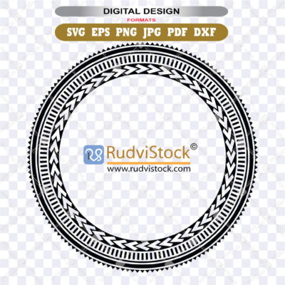 Polynesian Tattoo Designs Pattern Circle Svg For Commercial Use And Digital Design