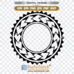 Purchase Samoan Tattoo Art Round Tribal Ornament Vector For Digital Download Png Art