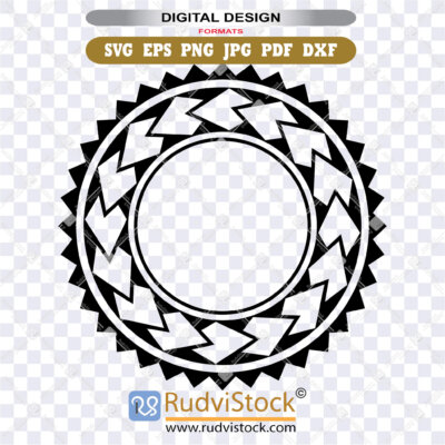 Purchase Samoan Tattoo Art Round Tribal Ornament Vector For Digital Download Png Art