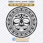 Samoan circle tattoo tribal totem design