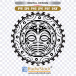 Samoan circle tattoo mandala pattern