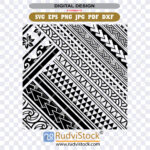 Polynesian SVG Background: Buy & Print Instantly