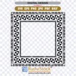 Polynesian pattern frame border