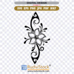 Purchase this versatile floral Polynesian SVG for leather embossing crafts