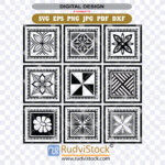Get Tribal Pattern SVG for Scrapbook Printing