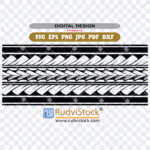 Female Polynesian Wrist Tattoo Bracelet Vector Design For Temporary Tribal Jewelry