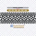 Large Maori Armband Temporary Tattoo Vector Bold Polynesian Tribal Patterns For Arm