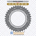 Polynesian Circle Stencil Samoan Svg Tribal Design For Crafts And Digital Art Files