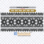 Polynesian Armband Tattoo Vector Illustrations Tribal Sleeve Design For Upper Arm
