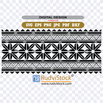 Polynesian Armband Tattoo Vector Illustrations Tribal Sleeve Design For Upper Arm