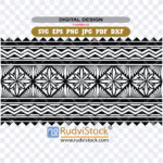 Tribal Band Polynesian Bracelet Vector Maori Tribal Wristband Design For Lower Arm