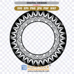 Polynesian Tattoo Designs Pattern Circle Svg For Commercial License Digital Products