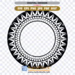 Polynesian Pattern Vector Download Circle Tattoo Design For Print And Sublimation