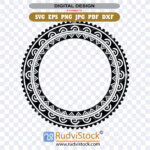 Polynesian Tattoo Designs Pattern Circle Svg For Instant Download Decorative Stencil