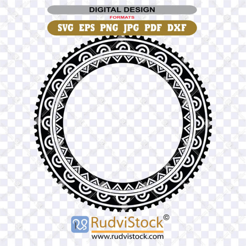 Polynesian Tattoo Hoop Design for Instant Download Files | Rudvistock