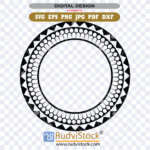 Polynesian Circle Tattoo Design Aboriginal Samoan Vector For Sublimation And Cricut
