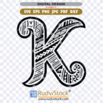 Samoan Design Letter K: High-Quality Download Files