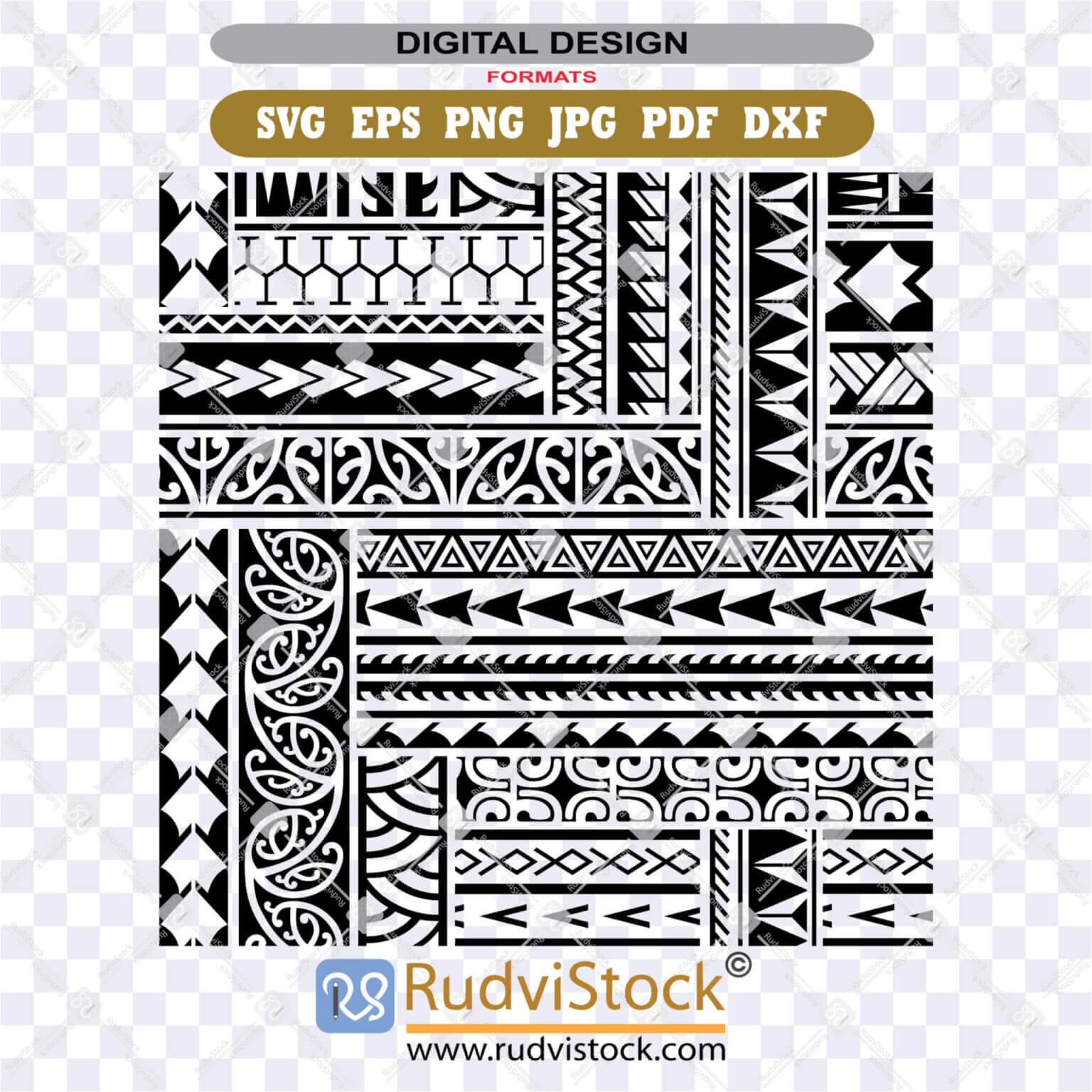 Polynesian Background Designs - High Quality Files Ready | Rudvistock