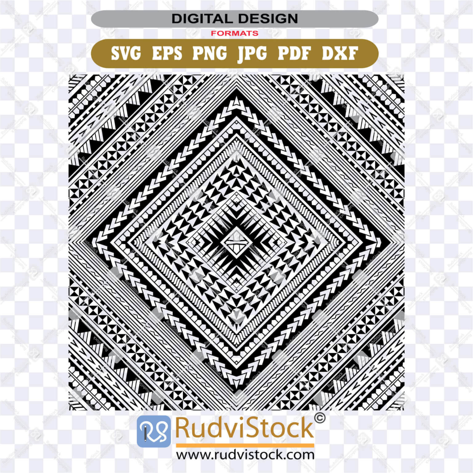 Polynesia Chicken Pattern Polynesian Cook Islands Patterns: 6 High-Quality Files | Rudvistock