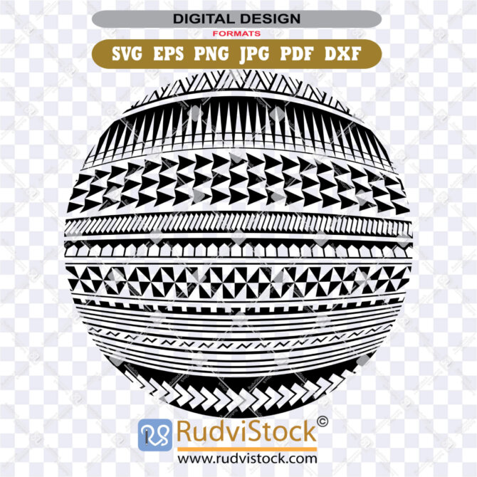Polynesian Tattoo Circle Designs for Instant Download | Rudvistock