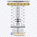 Samoan tattoo vector patterns | Samoan Female Malu | SVG, PNG, JPG | Download & Printable