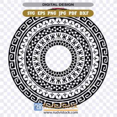 Polynesian Circle Tattoo Design Aboriginal Samoan Vector For Pacific Culture Artwork