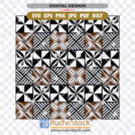 Polynesian Background SVG: Buy for Stationery Print