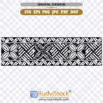 Polynesian tattoo tribal band vector design