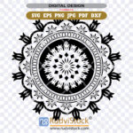 Fijian circle mandala pattern