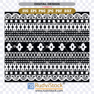 Fijian pattern image template