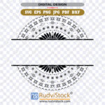 Samoan Tattoo Female | Samoan Malu Circle Patterns for Name| EPS, PNG, JPG, SVG | Ready-to-Download