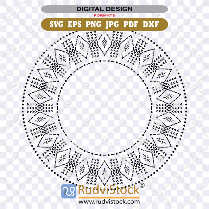 Polynesian Svg | Samoan Malu Pattern Tribal Circle | EPS, PNG, JPG, SVG ...