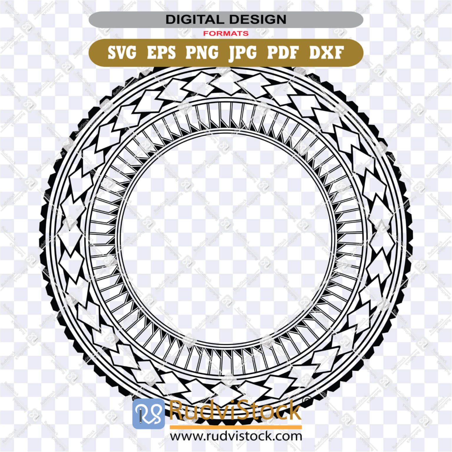 Polynesian Circle Tattoo Design Aboriginal Samoan Vector For Pacific ...