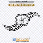 Buy this Polynesian flower SVG for your Cricut crafting projects today
