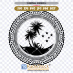 Samoan label pattern design