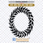 Samoan Ula fala tattoo circle pattern template