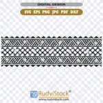 Temporary Tattoo Of A Polynesian Arm Ring Large Maori Armband Vector Sketch For Bicep